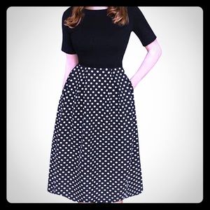 Vintage Classic Polka Dot Dress